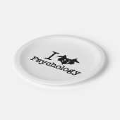 I Heart (Rorschach Inkblot) Psychologie Papieren Bordje (Gekanteld)