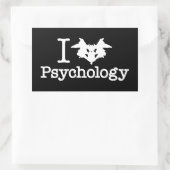 I Heart (Rorschach Inkblot) Psychologie Rechthoekige Sticker (Tas)