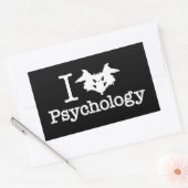 I Heart (Rorschach Inkblot) Psychologie Rechthoekige Sticker (Envelop)
