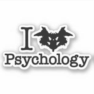 I Heart (Rorschach Inkblot) Psychologie Sticker