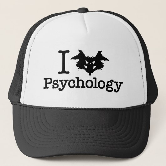 I Heart (Rorschach Inkblot) Psychologie Trucker Pet (Voorkant)