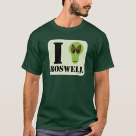 I Heart Roswell Fun Alien Logo Design T-shirt
