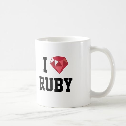I Heart Ruby Geek Mok (Rechts)