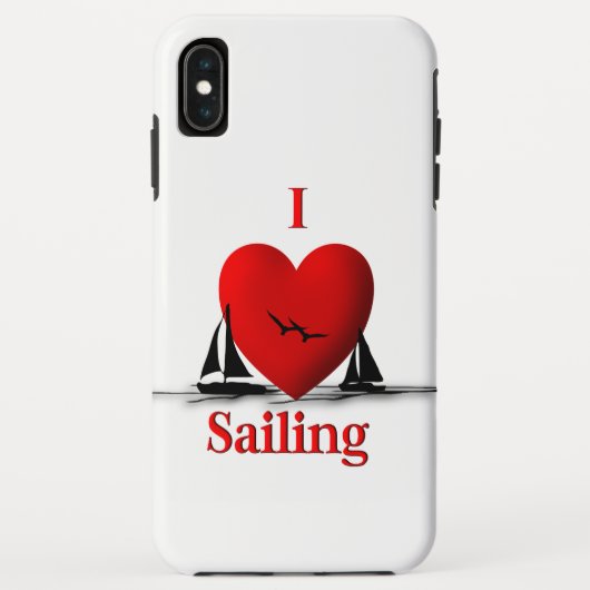 I Heart Sailing Case-Mate iPhone Case (Achterkant)
