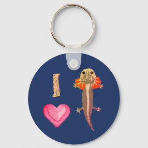 I Heart Salamander Sleutelhanger