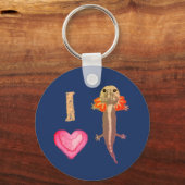 I Heart Salamander Sleutelhanger (Voorkant)