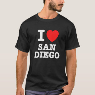 I Heart San Diego Ca Love T-shirt