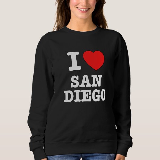 I Heart San Diego Ca Love Trui (Voorkant)