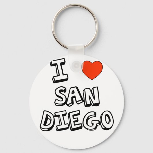 I Heart San Diego Sleutelhanger (Voorkant)