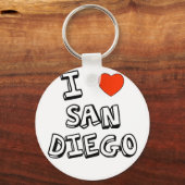 I Heart San Diego Sleutelhanger (Voorkant)