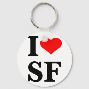 I Heart San Francisco Sleutelhanger