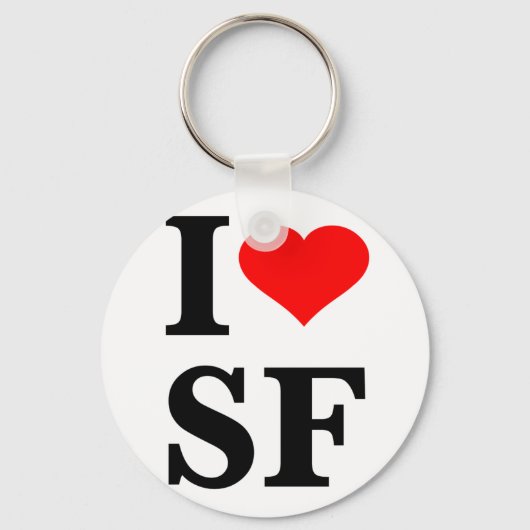 I Heart San Francisco Sleutelhanger (Voorkant)