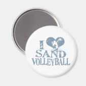 I Heart Sand Volleyball Magneet (Voorkant / Achterkant)