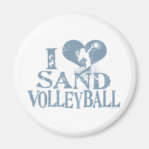 I Heart Sand Volleyball Magneet