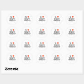 I Heart Santa Monica Ronde Sticker (Vel)
