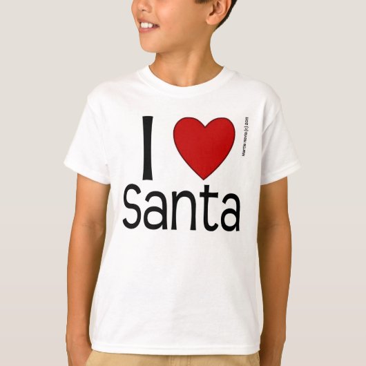 I Heart Santa Shirt (Voorkant)