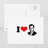 I HEART SANTORUM 2012 BRIEFKAART (Voorkant / Achterkant)