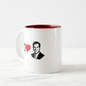 I HEART SANTORUM 2012 TWEEKLEURIGE KOFFIEMOK (Voorkant links)