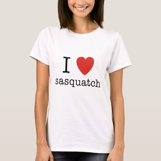 I Heart Sasquatch T-shirt (Voorkant)