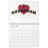 I Heart Savannah Est 1733 kalender (Mar 2027)