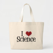 I Heart Science Grote Tote Bag (Voorkant)