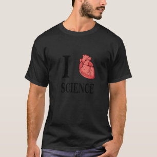 I Heart Science Love Biology Anatomical T-shirt