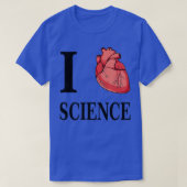 I Heart Science Love Biology Anatomical T-shirt (Design voorkant)
