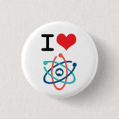 I Heart Science - Ronde Button 3,2 Cm (Voorkant)
