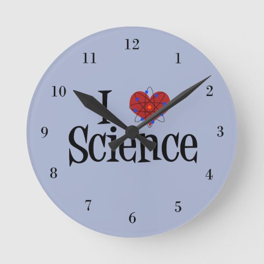 I Heart Science Ronde Klok (Voorkant)