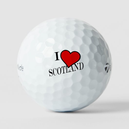 I Heart Scotland bk tmtp5 gbcnt Golfballen (Voorkant)