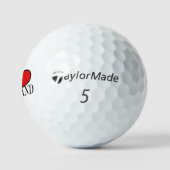 I Heart Scotland bk tmtp5 gbcnt Golfballen (Logo)