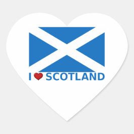 I Heart Scotland Hart Sticker