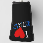 I Heart Scotland overlay pcnt Golfheadcover (Draai 90)