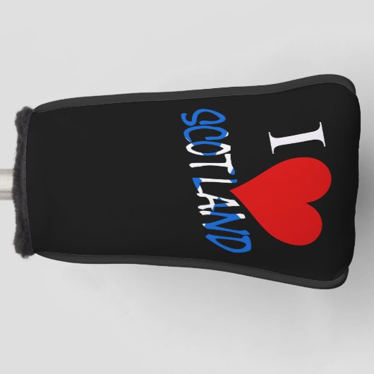 I Heart Scotland overlay pcnt Golfheadcover (Voorkant)