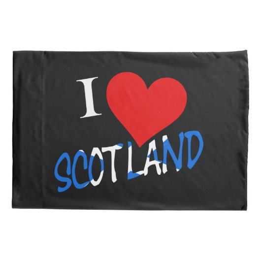 I Heart Scotland overlay pcnt Kussensloop (Achterkant)