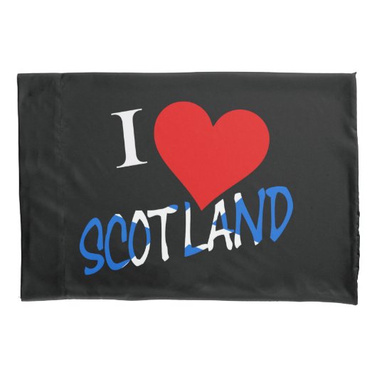 I Heart Scotland overlay pcnt Kussensloop (Voorkant)