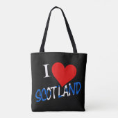 I Heart Scotland overlay stint Tote Bag (Achterkant)
