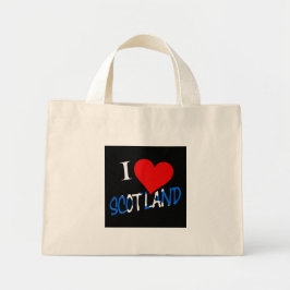 I Heart Scotland overlay tcnt Mini Tote Bag