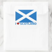 I Heart Scotland Vierkante Sticker (Tas)