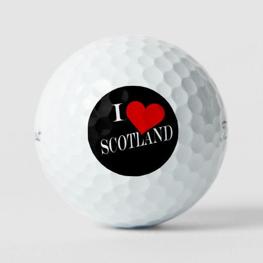 I Heart Scotland wt tpv1 gbcnt Golfballen (Voorkant)
