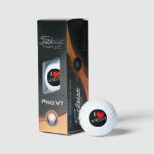 I Heart Scotland wt tpv1 gbcnt Golfballen (Verpakking)