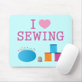 I Heart Sewing Muismat (Met muis)
