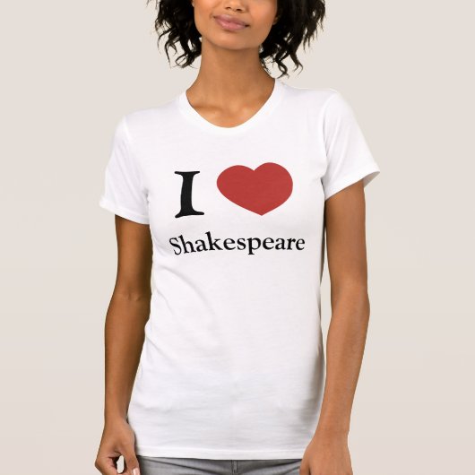 I Heart Shakespeare Vrouw T-shirt (Voorkant)