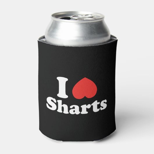 I Heart Sharts Blikjeskoeler (Blikje Voorkant)