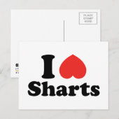 I Heart Sharts Briefkaart (Voorkant / Achterkant)