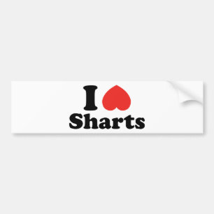 I Heart Sharts Bumpersticker