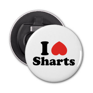 I Heart Sharts Button Flesopener