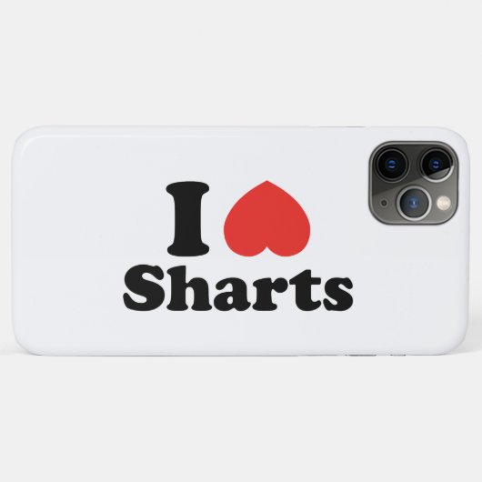 I Heart Sharts Case-Mate iPhone Case (Achterkant (horizontaal))