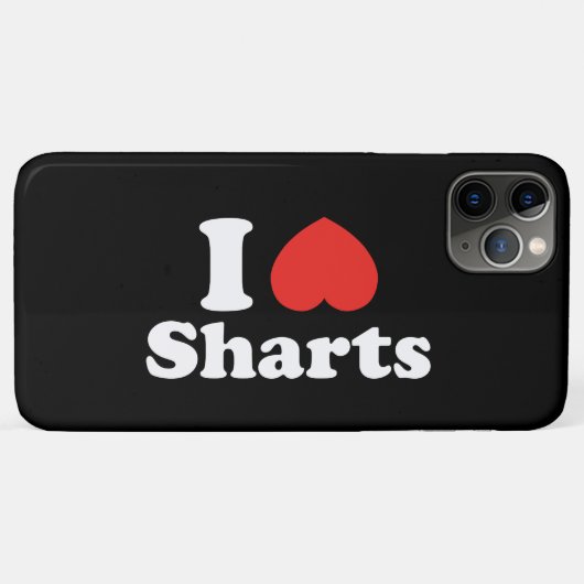 I Heart Sharts Case-Mate iPhone Case (Achterkant (horizontaal))