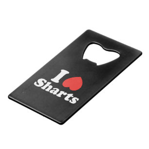 I Heart Sharts Creditkaart Flessenopener